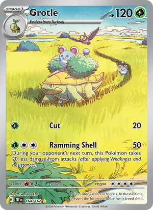 Grotle Temporal Forces Pokémon TCG Illustration Rare 164