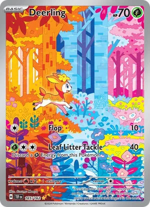 Deerling Temporal Forces Pokémon TCG Illustration Rare 165