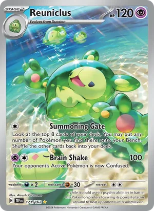 Reuniclus Temporal Forces Pokémon TCG Illustration Rare 171