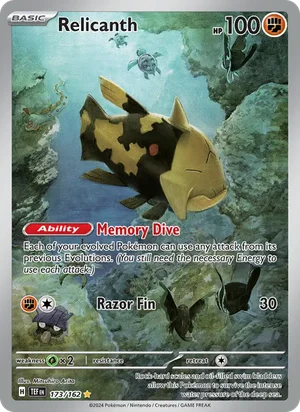 Relicanth Temporal Forces Pokémon TCG Illustration Rare 173