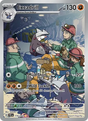 Excadrill Temporal Forces Pokémon TCG Illustration Rare 174