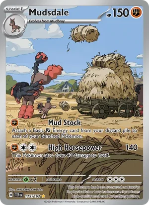 Mudsdale Temporal Forces Pokémon TCG Illustration Rare 175