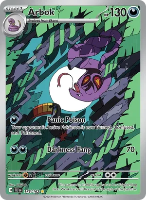 Arbok Temporal Forces Pokémon TCG Illustration Rare 176