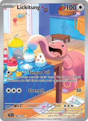 Lickitung Temporal Forces Pokémon TCG Illustration Rare 180