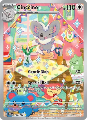 Cinccino Temporal Forces Pokémon TCG Illustration Rare 183
