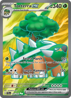Torterra ex Temporal Forces Pokémon TCG Ultra Rare 185