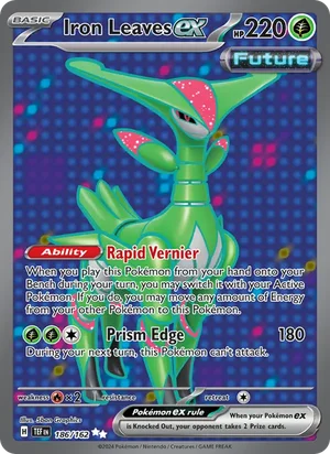Iron Leaves ex Temporal Forces Pokémon TCG Ultra Rare 186