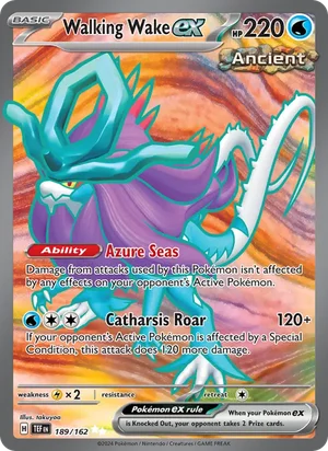 Walking Wake ex Temporal Forces Pokémon TCG Ultra Rare 189