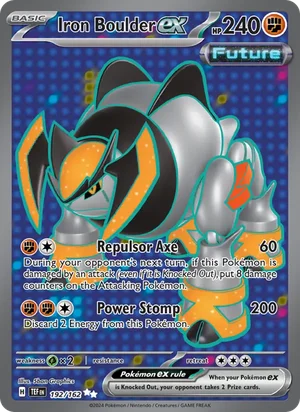 Iron Boulder ex Temporal Forces Pokémon TCG Ultra Rare 192