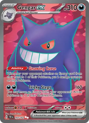 Gengar ex Temporal Forces Pokémon TCG Ultra Rare 193