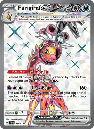 Farigiraf ex Temporal Forces Pokémon TCG Ultra Rare 194