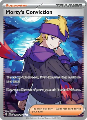 Morty's Conviction Temporal Forces Pokémon TCG Ultra Rare 201