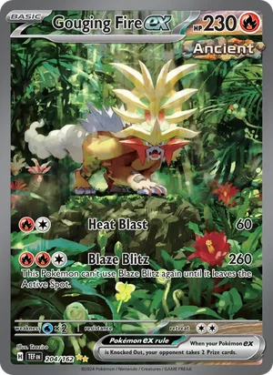 Gouging Fire ex Temporal Forces Pokémon TCG Special Illustration Rare 204