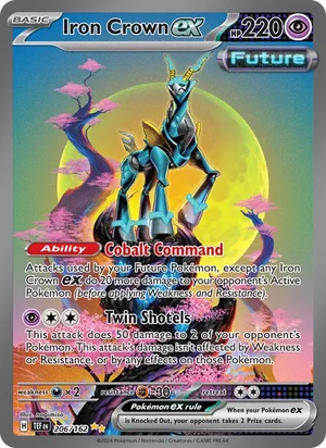 Iron Crown ex Temporal Forces Pokémon TCG Special Illustration Rare 206
