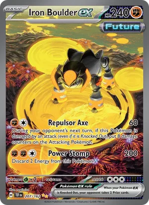 Iron Boulder ex Temporal Forces Pokémon TCG Special Illustration Rare 207