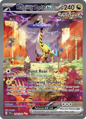 Raging Bolt ex Temporal Forces Pokémon TCG Special Illustration Rare 208