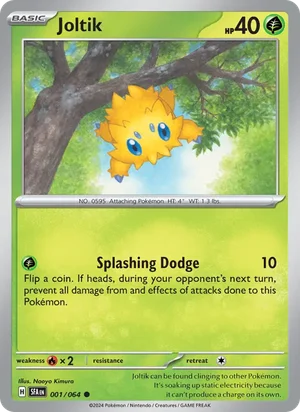 Joltik 001/064 Common, Shrouded Fable Pokémon TCG card