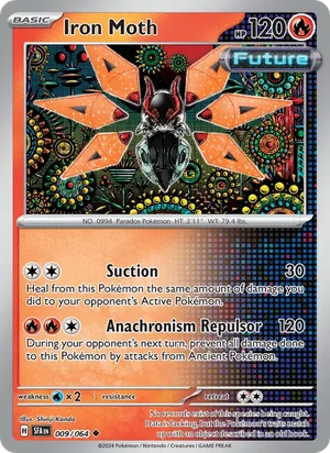 Iron Moth 009/064 Uncommon, Shrouded Fable Pokémon TCG card
