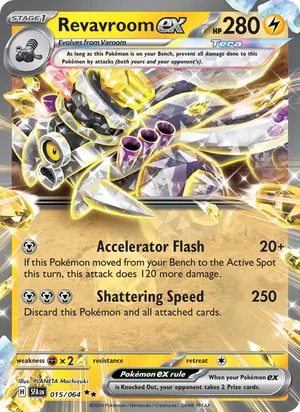 Revavroom ex 015/064 Double Rare, Shrouded Fable Pokémon TCG card