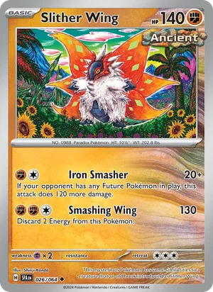 Slither Wing 026/064 Uncommon, Shrouded Fable Pokémon TCG card