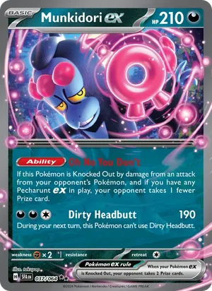 Munkidori ex 037/064 Double Rare, Shrouded Fable Pokémon TCG card