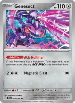 Genesect 040/064 Uncommon, Shrouded Fable Pokémon TCG card