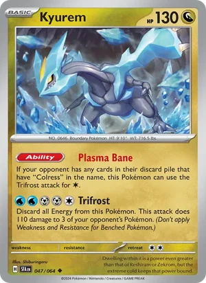 Kyurem 047/064 Uncommon, Shrouded Fable Pokémon TCG card