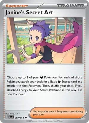 Janine's Secret Art 059/064 Uncommon, Shrouded Fable Pokémon TCG card