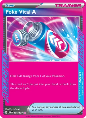 Poke Vital A 062/064 ACE SPEC Rare, Shrouded Fable Pokémon TCG card