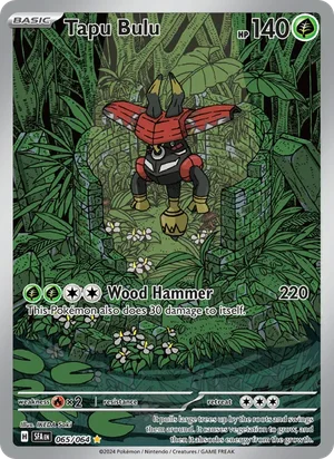Tapu Bulu 065/064 Illustration Rare, Shrouded Fable Pokémon TCG card