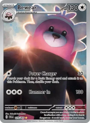 Bewear 079/064 Illustration Rare, Shrouded Fable Pokémon TCG card