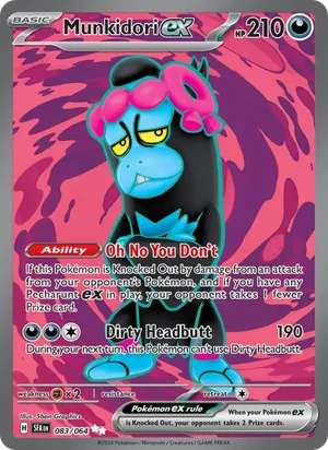 Munkidori ex 083/064 Ultra Rare, Shrouded Fable Pokémon TCG card