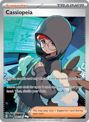 Cassiopeia 086/064 Ultra Rare, Shrouded Fable Pokémon TCG card