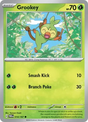 Grookey Twilight Masquerade Pokémon TCG Common 014