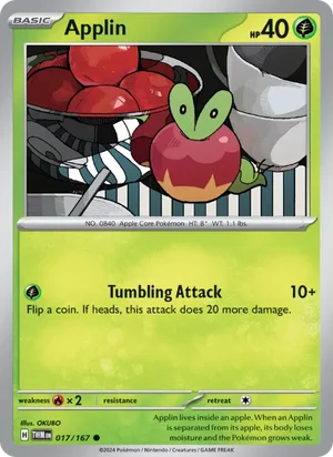 Applin Twilight Masquerade Pokémon TCG Common 017