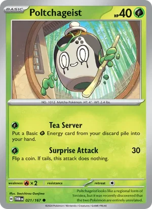 Poltchageist Twilight Masquerade Pokémon TCG Common 021