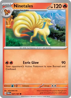 Ninetales Twilight Masquerade Pokémon TCG Common 027