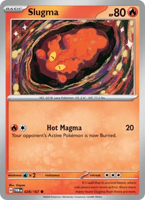 Slugma Twilight Masquerade Pokémon TCG Common 028