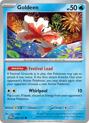 Goldeen Twilight Masquerade Pokémon TCG Common 044