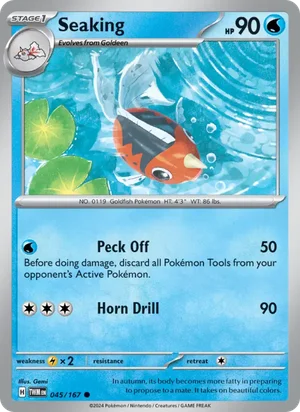 Seaking Twilight Masquerade Pokémon TCG Common 045