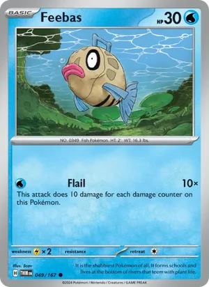 Feebas Twilight Masquerade Pokémon TCG Common 049