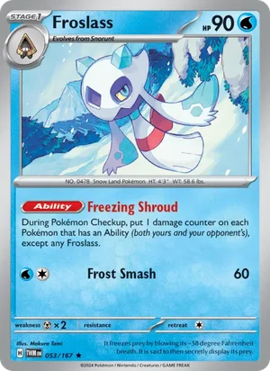 Froslass Twilight Masquerade Pokémon TCG Rare 053