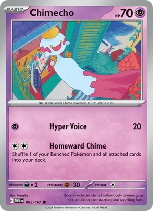 Chimecho Twilight Masquerade Pokémon TCG Common 085
