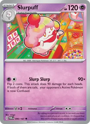 Slurpuff Twilight Masquerade Pokémon TCG Uncommon 090