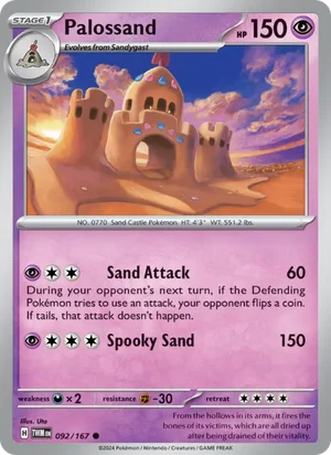 Palossand Twilight Masquerade Pokémon TCG Common 092
