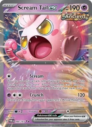 Scream Tail ex Twilight Masquerade Pokémon TCG Double Rare 094