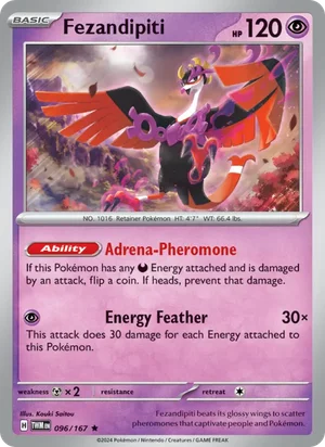 Fezandipiti Twilight Masquerade Pokémon TCG Rare 096