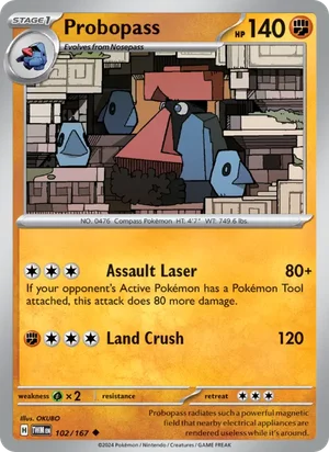 Probopass Twilight Masquerade Pokémon TCG Uncommon 102