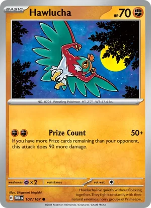 Hawlucha Twilight Masquerade Pokémon TCG Common 107
