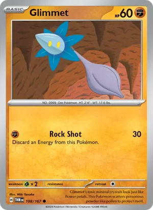 Glimmet Twilight Masquerade Pokémon TCG Common 108